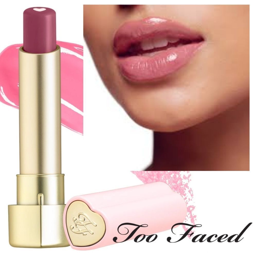 Too Faced Heart Core Lipstick in Too Femme (Medium Pinky Nude)